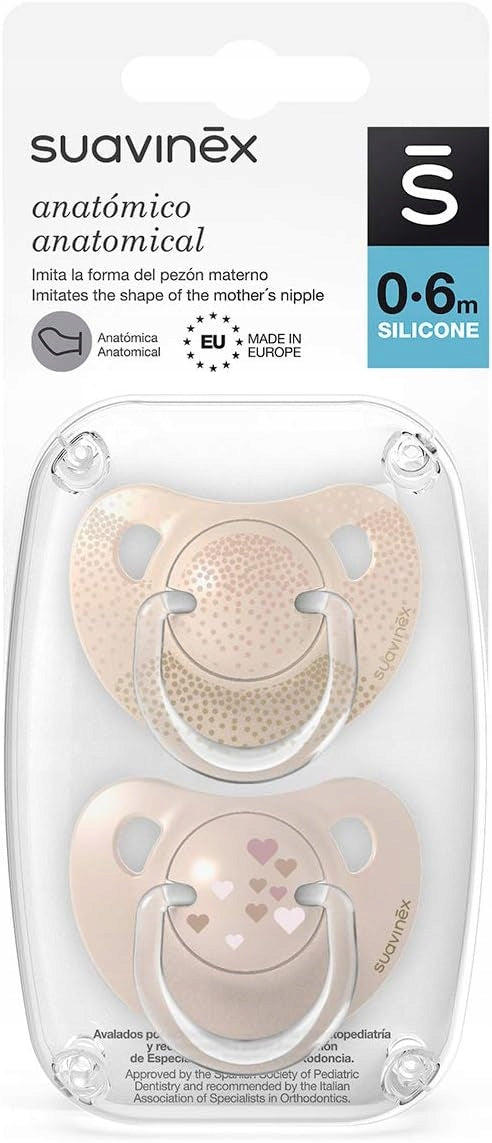 SUAVINEX anatomický cumlík x2 silikón 0-6 mesiacov