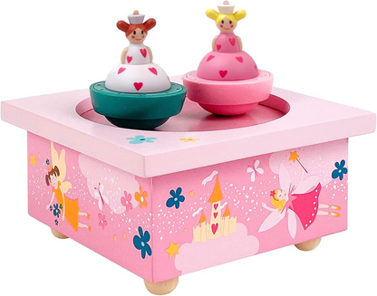 TROUSSELIER houten magnetische muziekdoos PRINSESSENZUSSEN