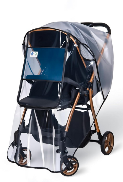 BEMECE universele regenhoes voor kinderwagens met raam
