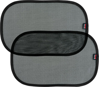 BRITAX ROMER osłona przeciwsłoneczna na szybę samochodu UPF30+ 2 sztuki, czarna siatka
