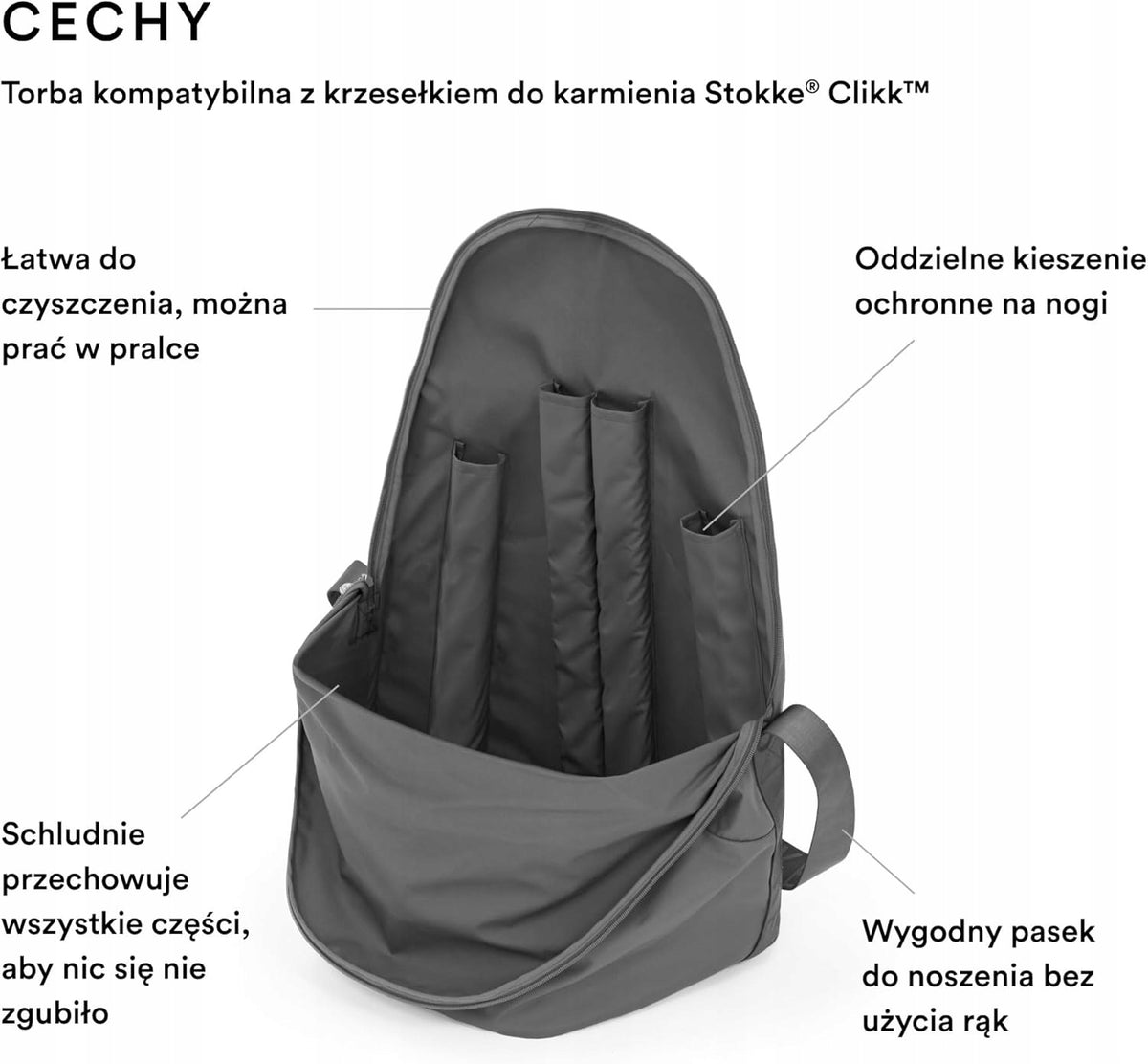 STOKKE CLICKK torba na krzesełko do karmienia