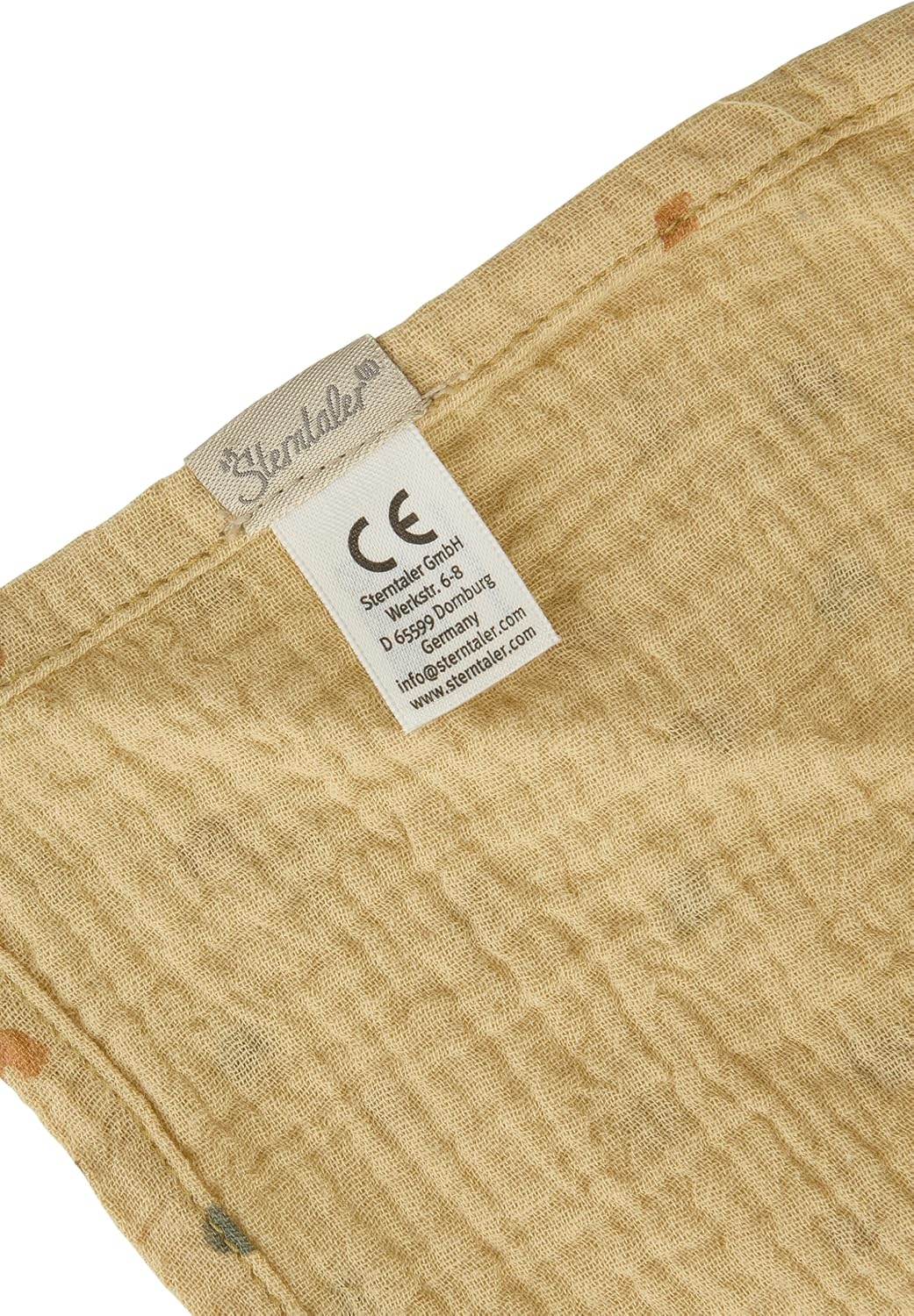 Sterntaler Kaya L knuffelgiraf van mousseline oker 0m+