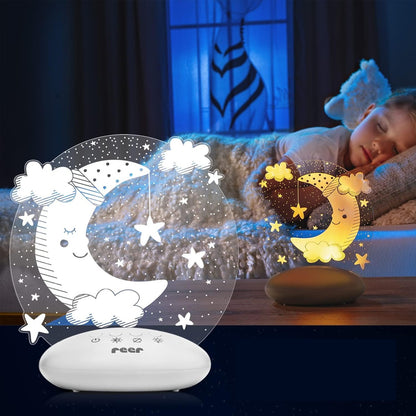 REER ColourLumy LED-nachtlampje 5 kleuren MAAN
