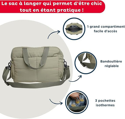 THERMOBABY καπιτονέ τσάντα αξεσουάρ για καρότσι 35x48x15