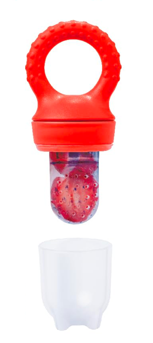 LOVE NOOBS fruithapje voor baby's 3 m+ 2 stuks 6 mondstukken