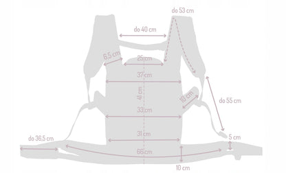 MOMI COLLETE marsupio ergonomico da 3 mesi fino a 20 kg