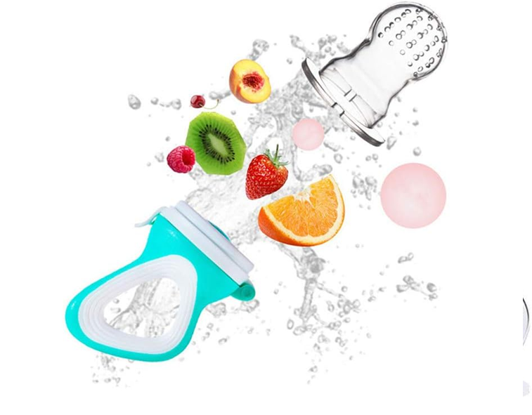 MELARQT massaggiagengive dosatore di frutta per bambini 3-12 mesi 2 pezzi 6 tettarelle