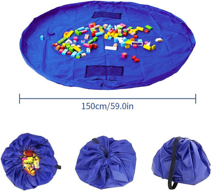 play mat with toy storage bag function dimensions 150 cm - diameter