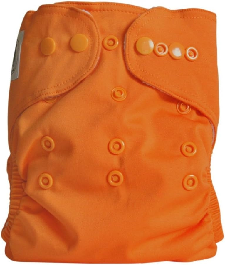 THREE LITTLE IMPS pielucha wielorazowa z wkładem x6 3-13kg pomarańczowa, wielorazowa pieluszka all-in-one