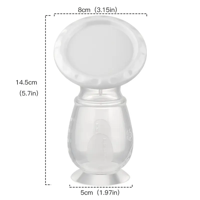 KOLEKTOR silikonowy do zbierania pokarmu 90ml – zdjęcie produktu 2