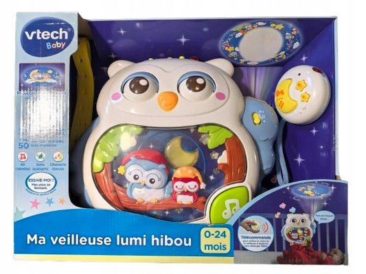 VTECH Lumi uil muzikaal nachtlampje + afstandsbediening 25x28 cm FRENCH