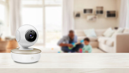MOTOROLA VM50G niania elektroniczna 5" biała kamera monitoringu dzieci z podglądem do pokoju