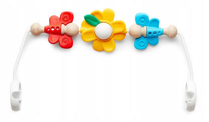 BABYBJORN Flying Friends dřevěno-plastikový hrazdička na lehátko 31 cm