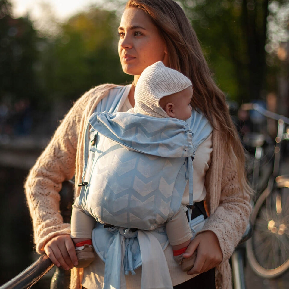 HOPPEDIZ hop-tye buckle ergonomický nosič 0 – 30 mes.