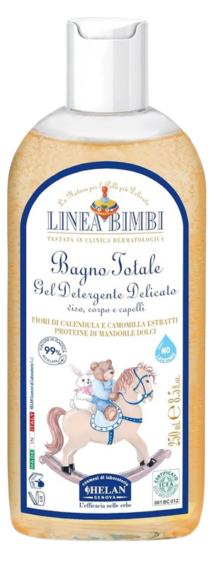 HELAN Linea Bimbi badgel en haarwas met amandelproteïne 250 ml 0 +