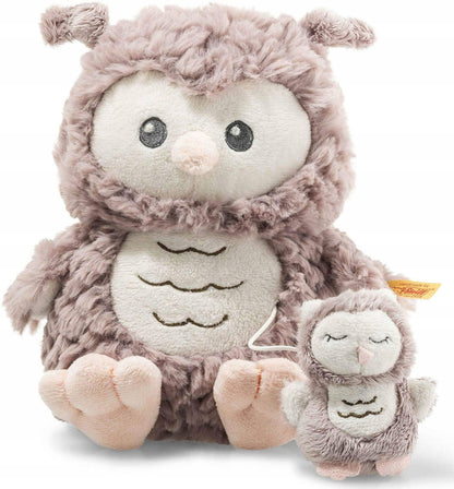 STEIFF Bufnița Ollie jucărie de pluș cu cutie muzicală 21 cm