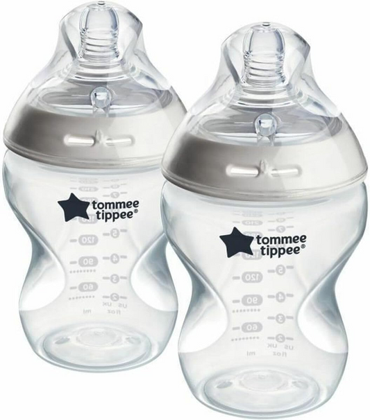 TOMMEE TIPPEE Biberón Natural Start 260ml x2 Anticólicos 0m+