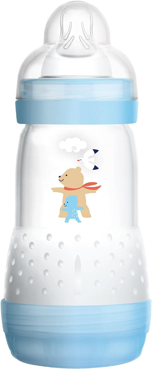 MAM Easy Start butelka antykolkowa 260ml 2m+ z silikonowym smoczkiem i systemem antykolkowym
