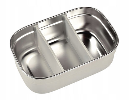 BEABA rozsdamentes acél uzsonnás doboz 760 ml rekeszekkel