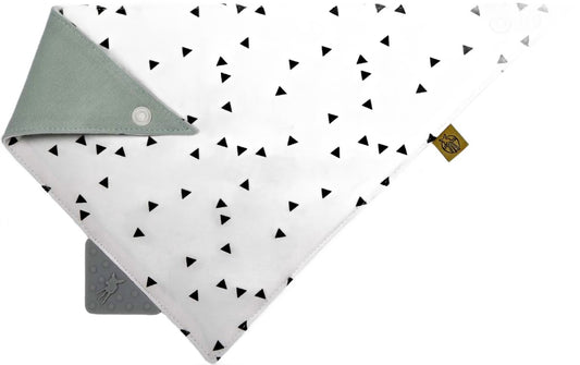 LASSIG bandana met siliconen bijtring 0-12 m