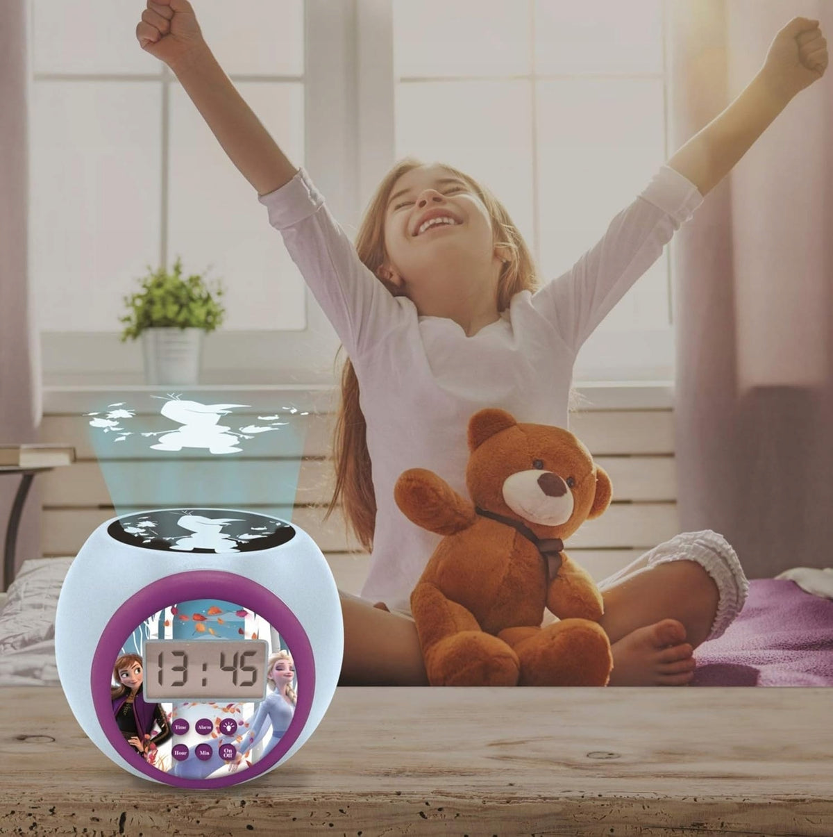 LEXIBOOK IJstijdprojector 3 kleuren en wekker met LCD-scherm