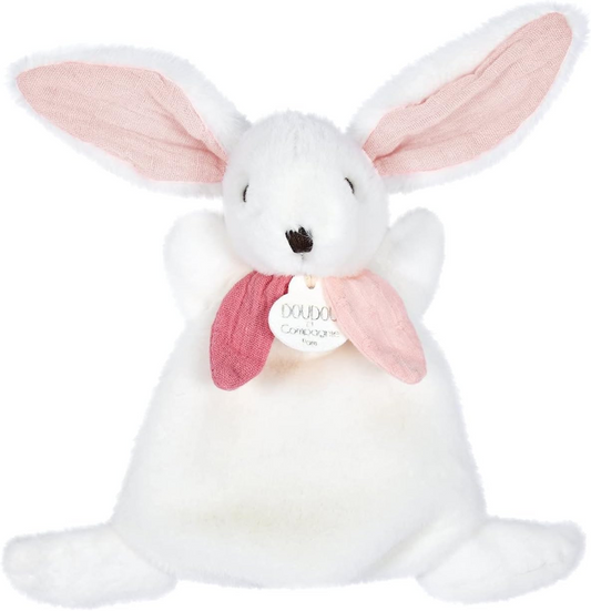 DOUDOU et COMPAGNIE knuffeldoekje 17 cm KONIJN