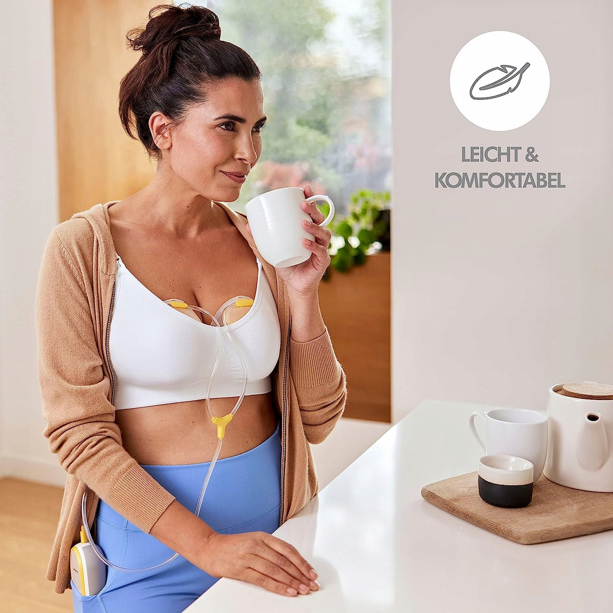 MEDELA Freestyle Flex podwójny LAKTATOR hands-free, lekki i komfortowy laktator elektryczny z kubkami do odciągania