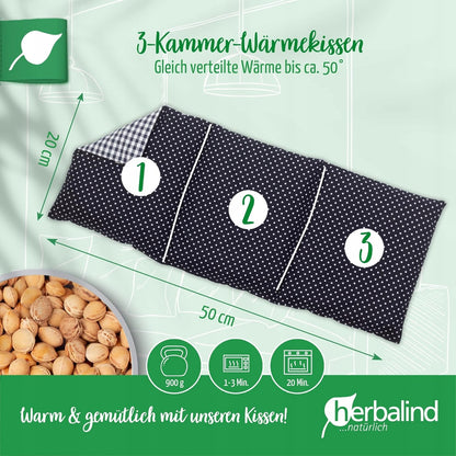 HERBALIND termofor s čerešňovými kôstkami XL 900g 50x20cm