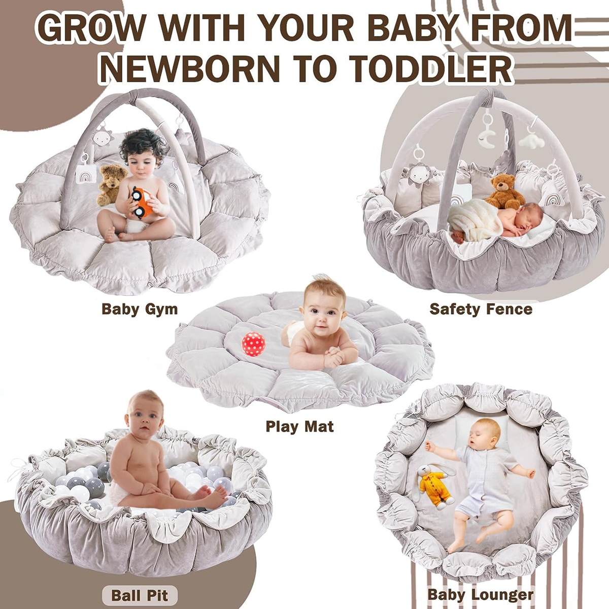 YUMBOT 5-in-1 educational play mat
