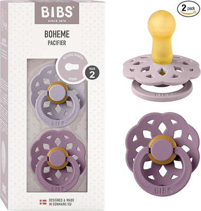 BIBS BOHEME fopspenen 2-pack natuurrubber 6+