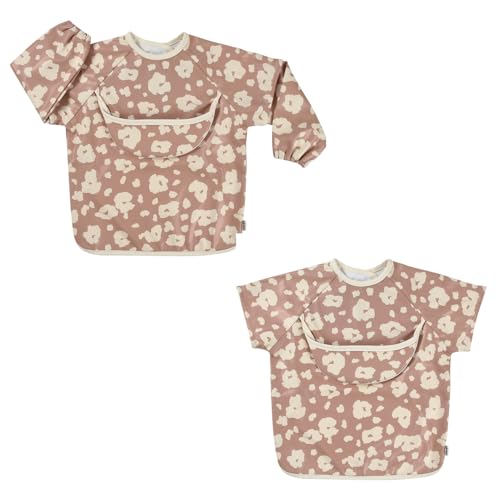 BÉABA waterproof 2-in-1 bib with detachable sleeves