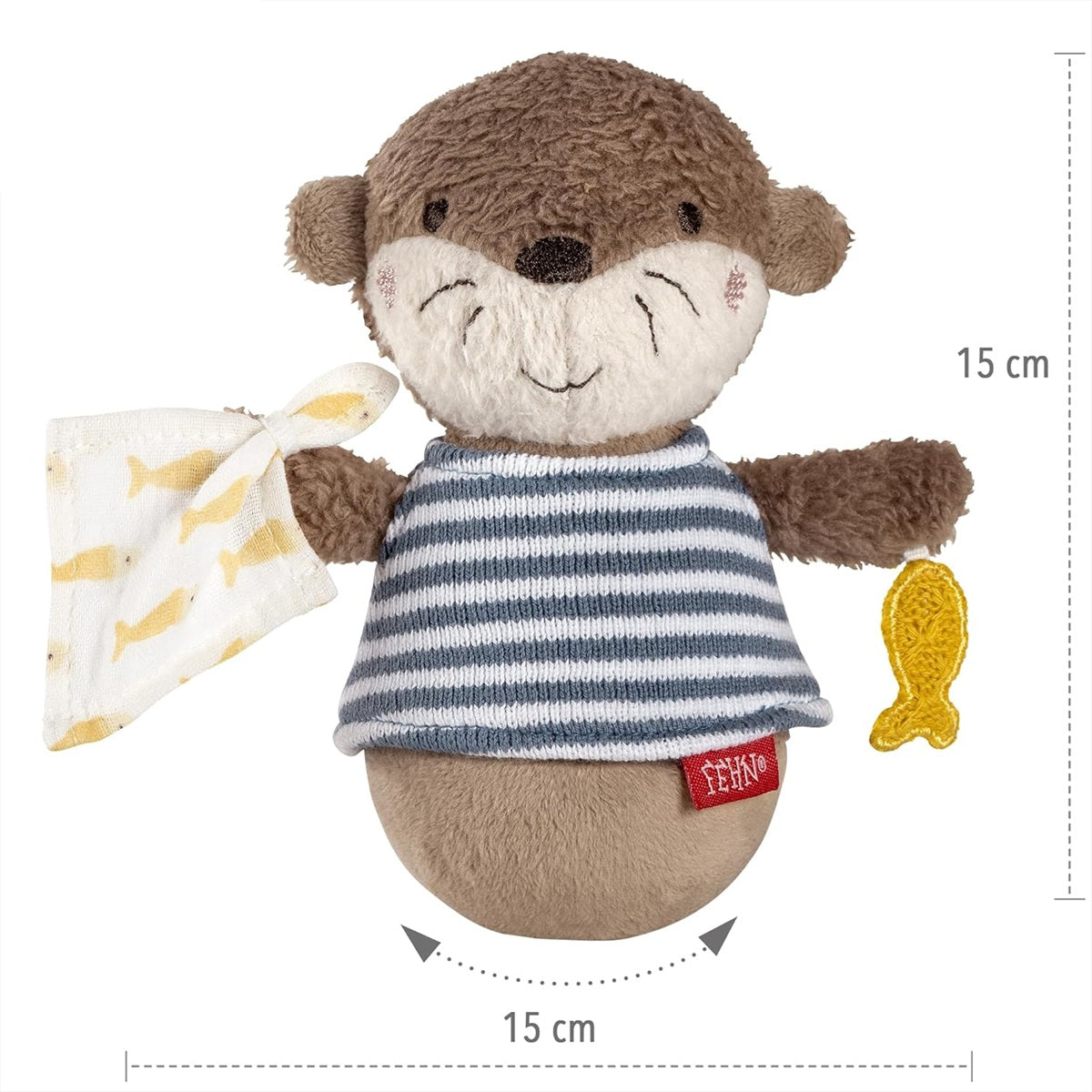FEHN Wobbly Toy WIDRA αξεπέραστο παιχνίδι με κουδουνίστρα 15 εκ.