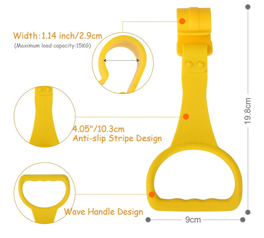 JOY PLUS siliconen handgrepen voor het bedje die het kind helpen opstaan 4 stuks