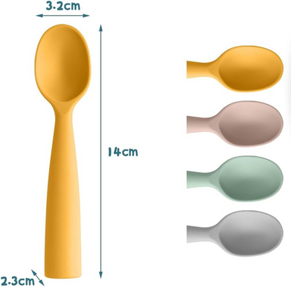 VICLOON Silikonlöffel-Set 14 cm 4 Stück
