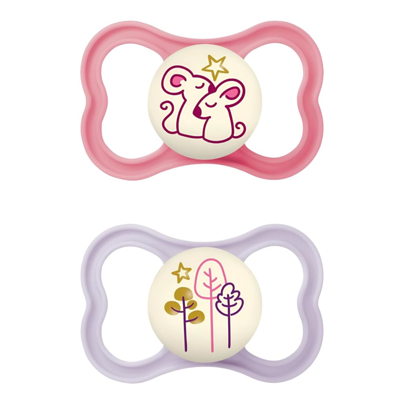 MAM AIR NIGHT fopspeen x2 16m+ SILICONE