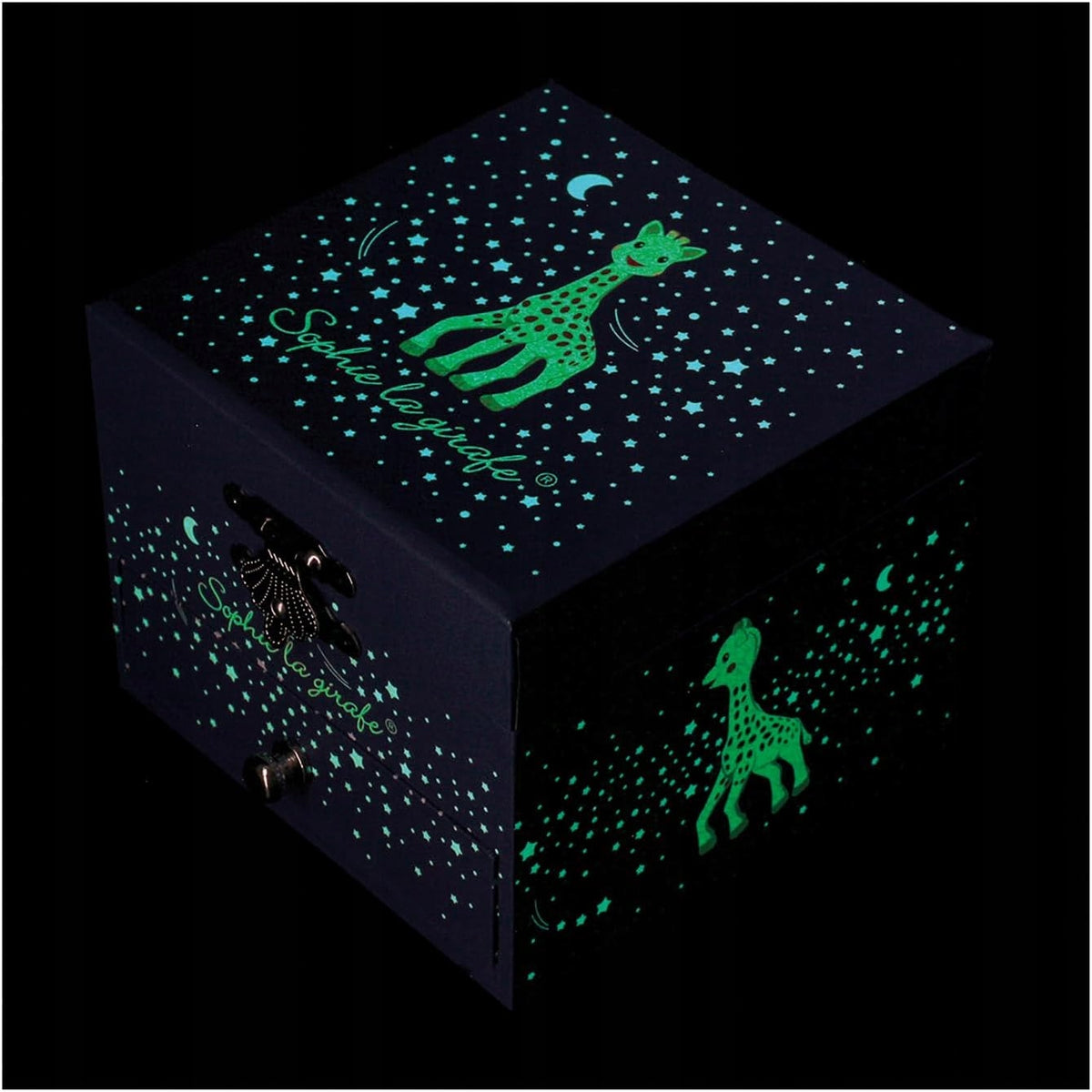 TROUSSELIER opschroefbare glow-in-the-dark muziekdoos SOPHIE LA GIRAFE