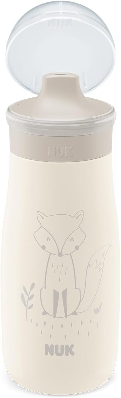 NUK Mini-Me Sip ocelová láhev s tvrdým náustkem 300 ml 9 m+ LIŠKA