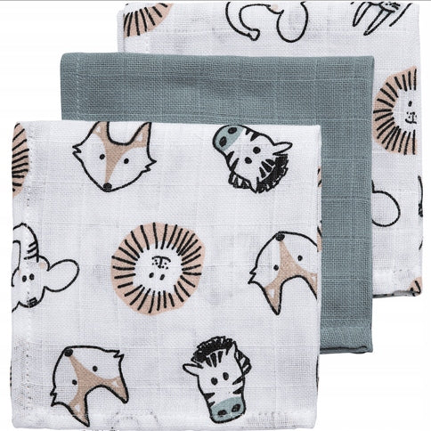MEYCO BABY muselinas para bebés 30x30 cm x3