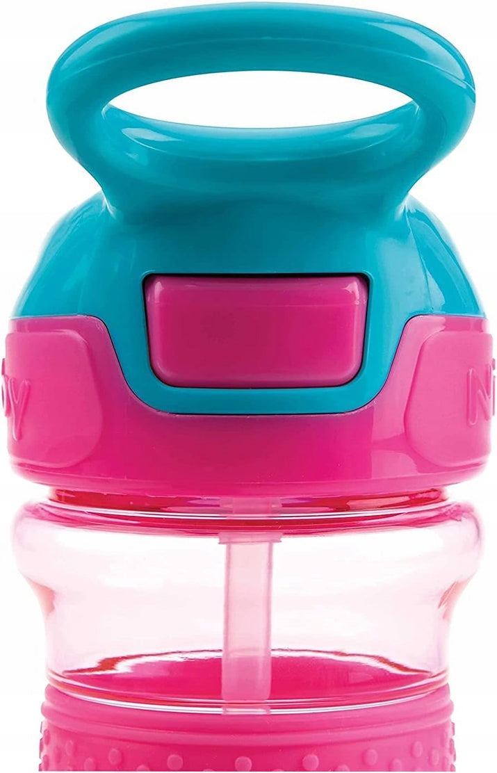 NUBY Flip-it Cup tritánový netečúci pohár so slamkou a náustkom 3 l+ 360 ml