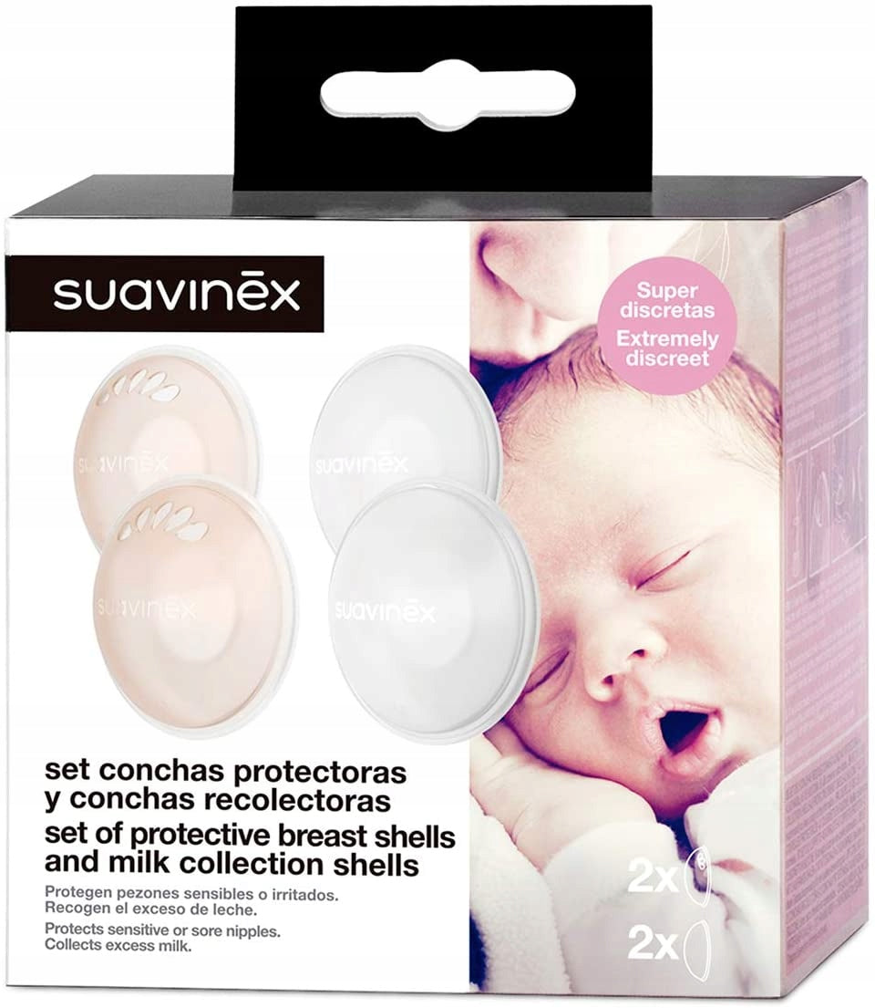 SUAVINEX melkopvangschelpen + beschermschelpen