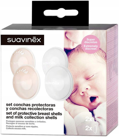 SUAVINEX melkopvangschelpen + beschermschelpen