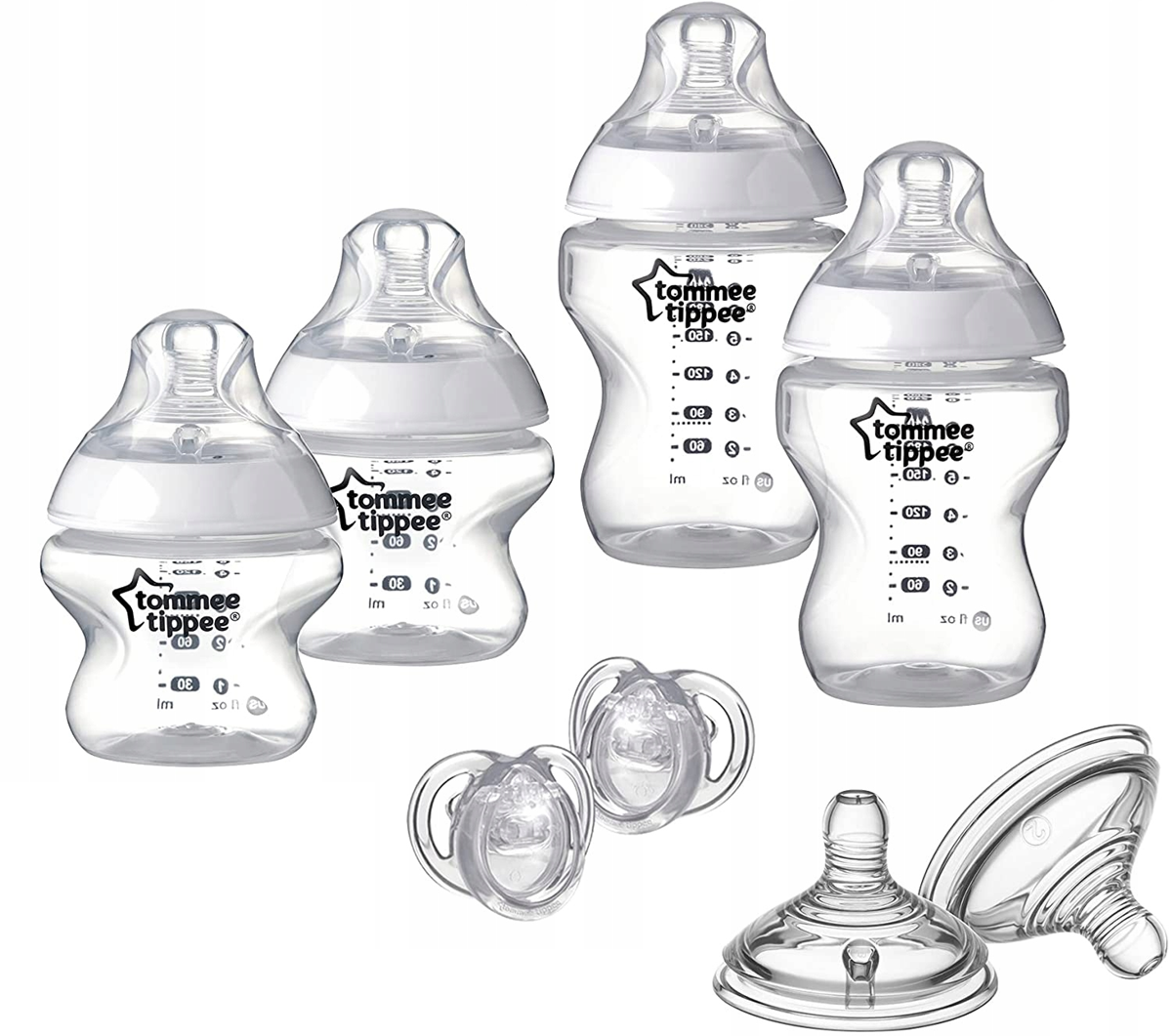 TOMMEE TIPPEE σετ εκκίνησης μπιμπερό, πιπίλες 8 τεμ