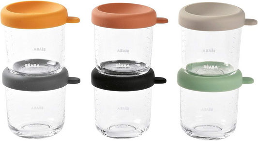 BEABA récipients alimentaires en verre 6x 250ml