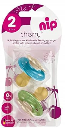 NIP CHERRY upokojujúci cumlík x2 6 mesiacov+