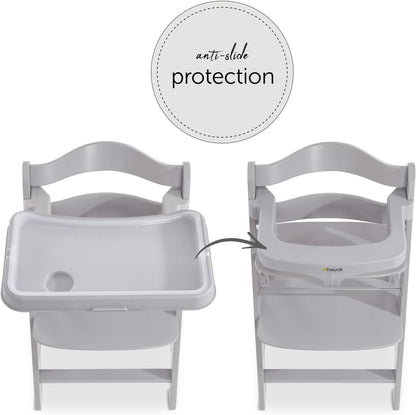 HAUCK Alpha Tray Grey extra dienblad voor kinderstoel