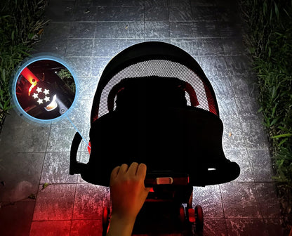 AMTEKER waterdichte verlichtingslampjes voor kinderwagen 8 cm 2 stuks
