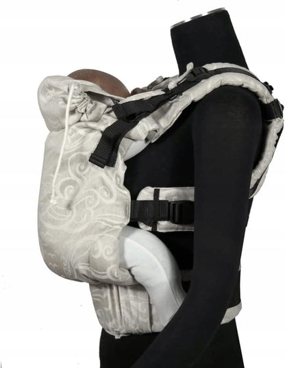 DIDYMOS DidyFix nosidełko ergonomiczne 0-25kg, beżowe nosidło miękkie z regulacją na plecy i przodem do rodzica