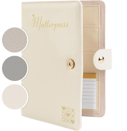TWIVEE Love étui pour carte de grossesse en similicuir 15,5 x 21 cm