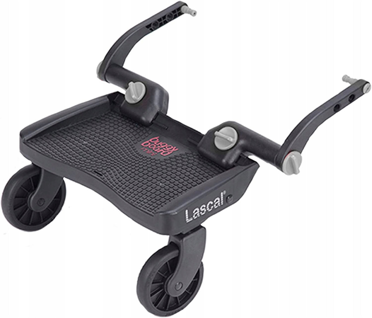 LASCAL Buggy Board Mini DOSTAWKA uniwersalna 22kg, czarna dostawka do wózka dla dzieci 2-5 lat