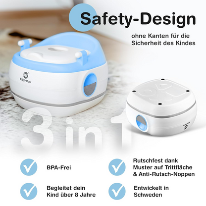BABYBEFUN 3-in-1 potje opzetstuk voetensteun